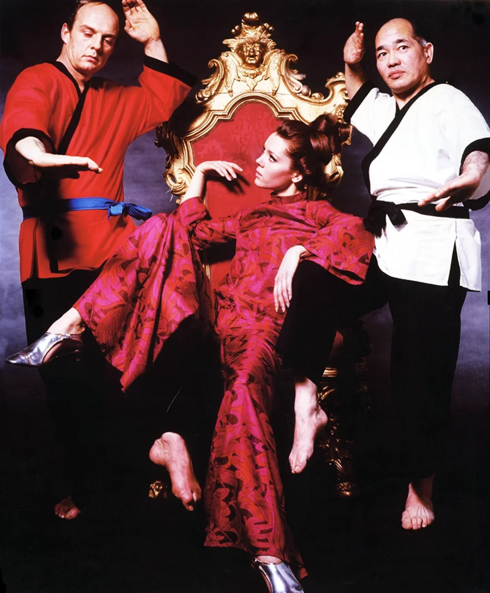 Ray Austin, Dame Diana Rigg and Chee Soo in 1967
